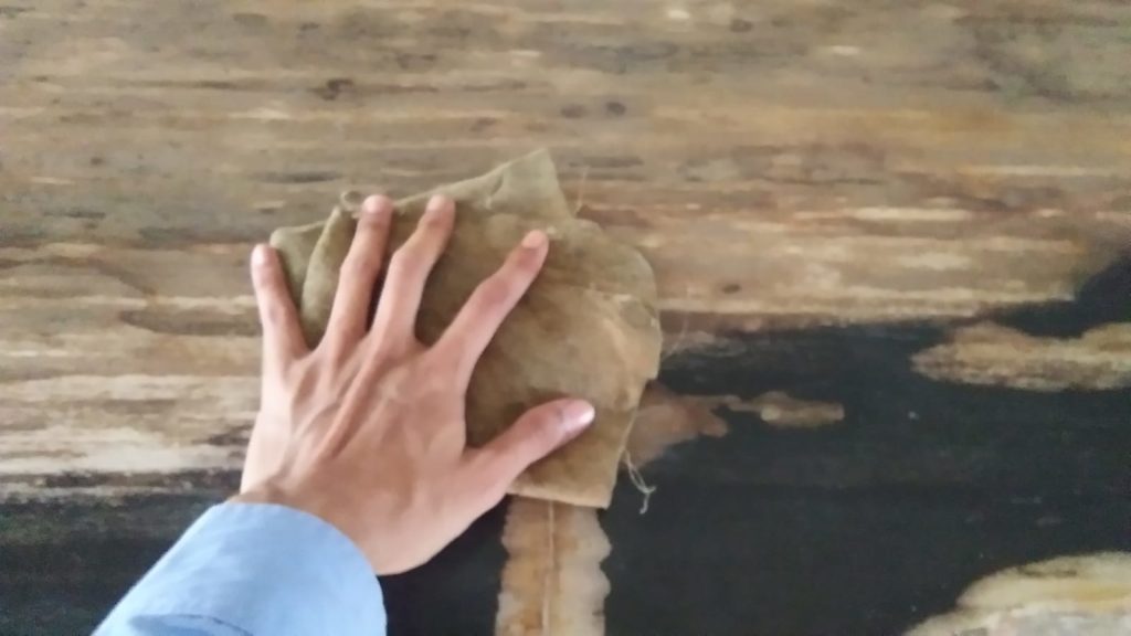 a simple method to Clean Petrified Wood