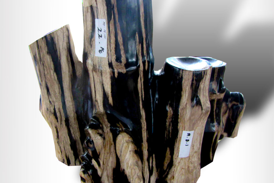 Petrified Wood Bamboo Sculpture