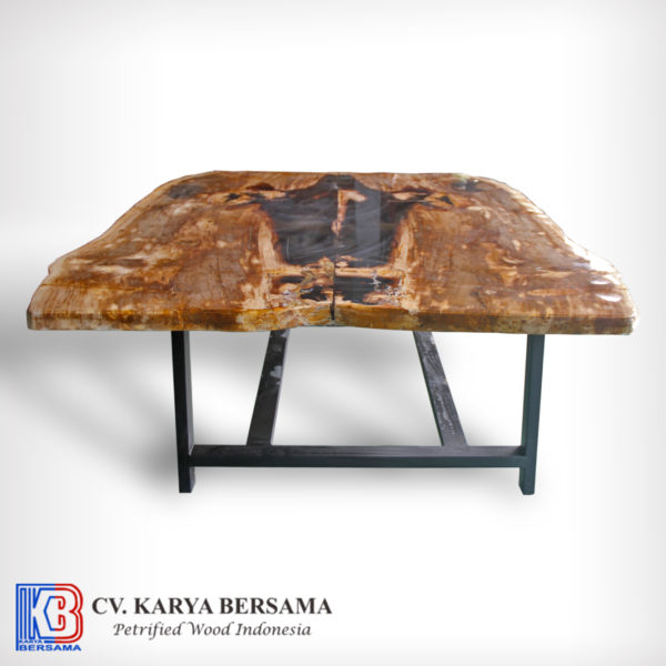 Petrified Wood Butterfly Dining Table