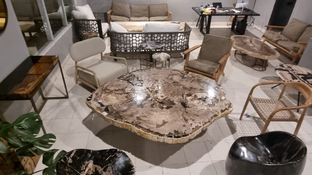 Experience the Timeless Beauty and Durability of Petrified Wood Furniture 3