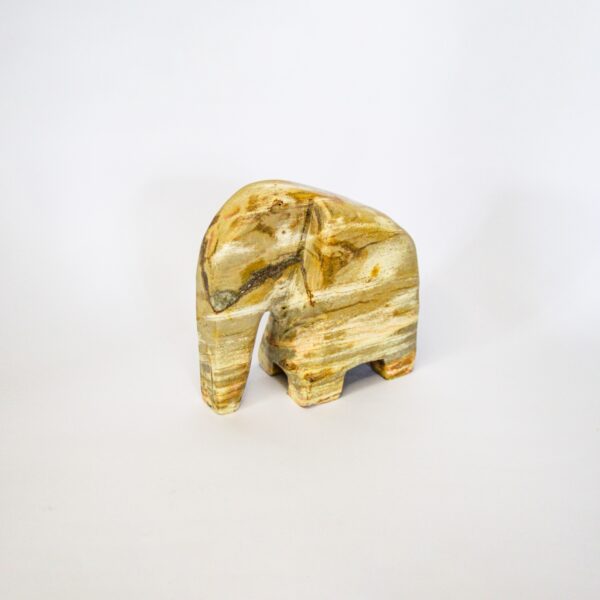 Petrified Wood Elephant Decorative 1